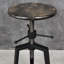 Hacienda Swivel Pine Solid Wood Adjustable Height Bar Stool with Steel Frame-681637750