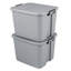 Bac à loquet Sterilite 32 gallons, bac de rangement empilable, couvercle verrouillable, contenant pour rangement sous-sol, garage
