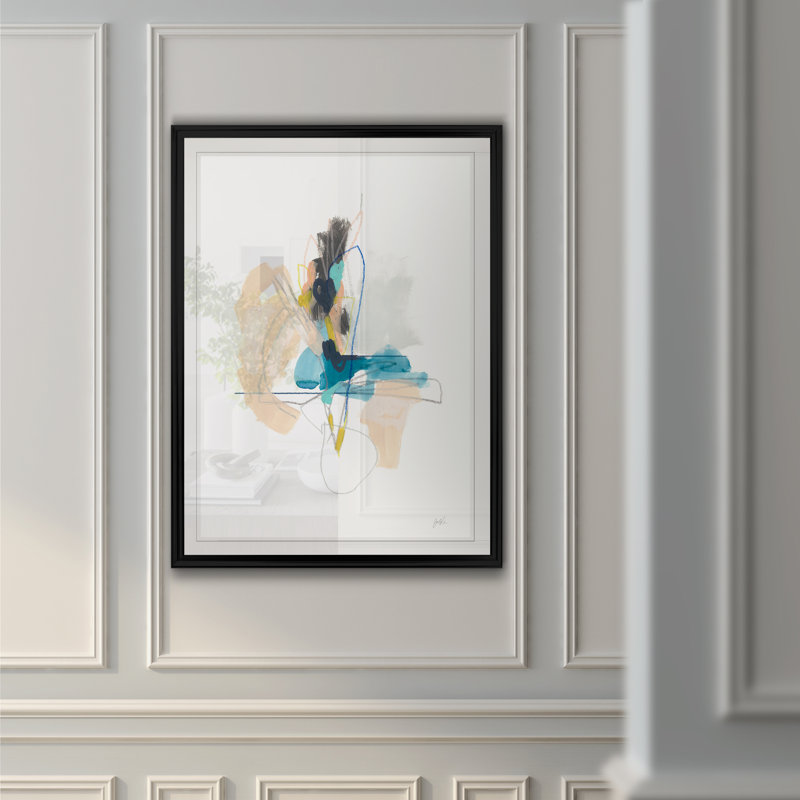 «Static Energy II», reproduction sur toile, H 18,5 po x l 24,5 po x P 1,5 po, Cadre noir