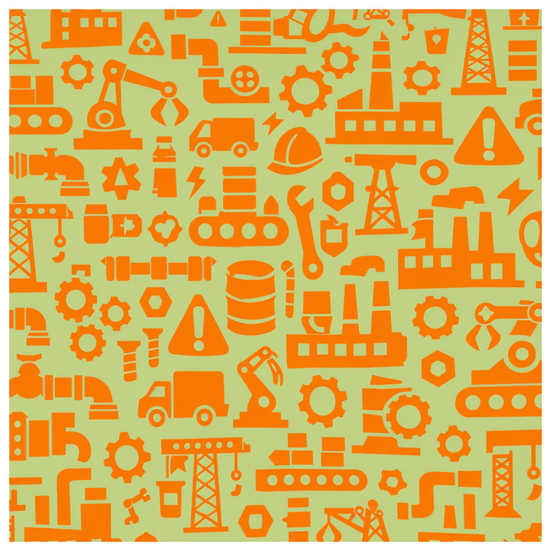 Édredon à motif de machines industrielles, King
