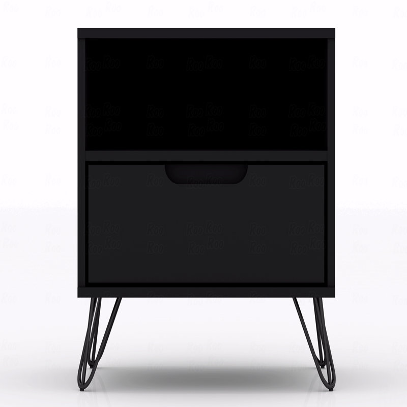 Table de chevet, Noir