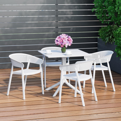 Ensemble repas carré pour 4 personnes