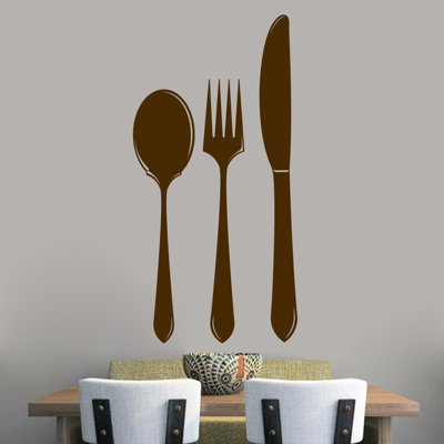 Adhésif décoratif cuillère fourchette