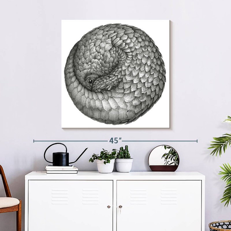 Boule de pangolin Brampt, H 30 po x l 30 po