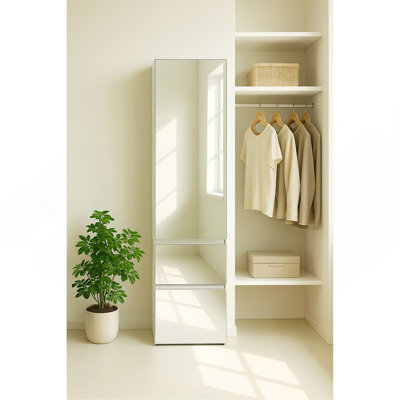 Armoire modulaire en bois avec miroir Elise