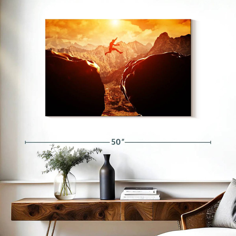 Sireci Extreme Cliff Jumping, 26" H x 39" W