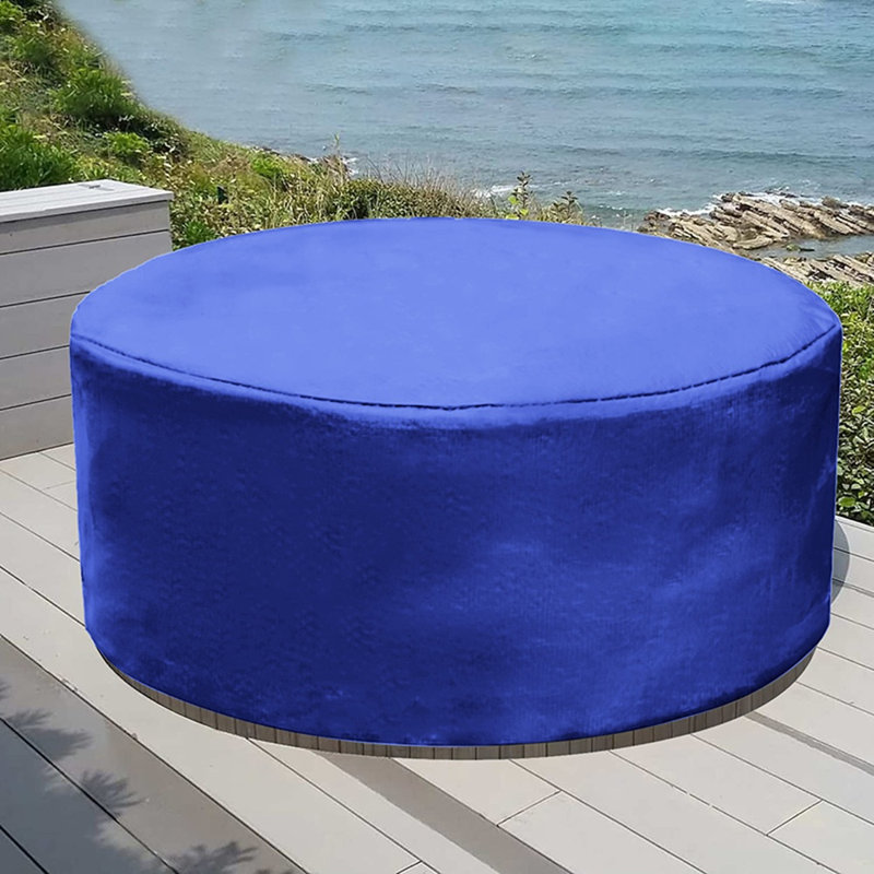 Housse pour piscine ronde bleue de 6,9 pi Wothsi - tissu Oxford imperméable avec cordon de serrage, s'adapte aux piscines de 6,9 pieds, protection robuste