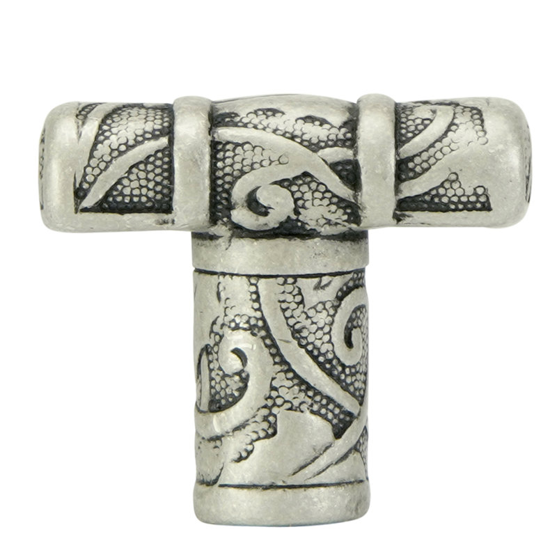ROOKWOOD T KNOB; MUSEUM GOLD, Silver