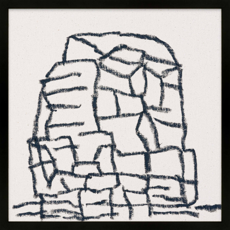 Outcropping Print by Stephanie Dennis, Black, 16" H x 16" W  x 1.25" D