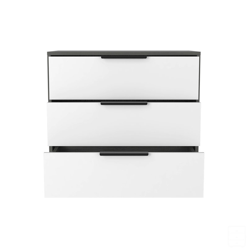Commode 3 tiroirs, plateau supérieur