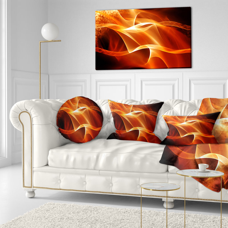Coussin lombaire à vagues d’ondulation abstraites 3d