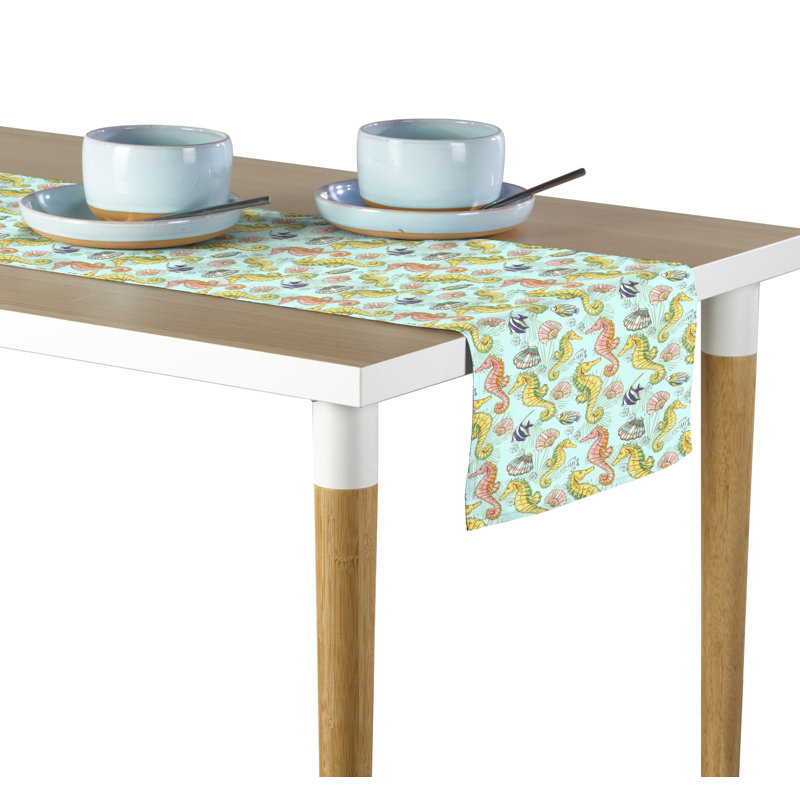 Yanilsi Geometric Table Runner, 72" x 12"