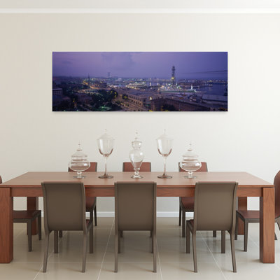 Vue à angle élevé d'une ville, Barcelone, Espagne, art abstrait contemporain, art mural de la ville
