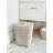 La Jolla Square Waste Basket and Trash Bin with Lid and Plastic Insert-99884494