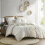 Housse de couette 100% coton double / grand avec chenille - imprimé, attaches de coin, literie douce et relaxante-118754122-118754125