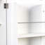 Armoire de cuisine, armoire de rangement blanche autoportante avec portes et tablettes, armoire de rangement pour cuisine, salon et salle à manger