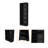Sutton 4 Shelves Bookcase With Modern Storage Shelves-798474353