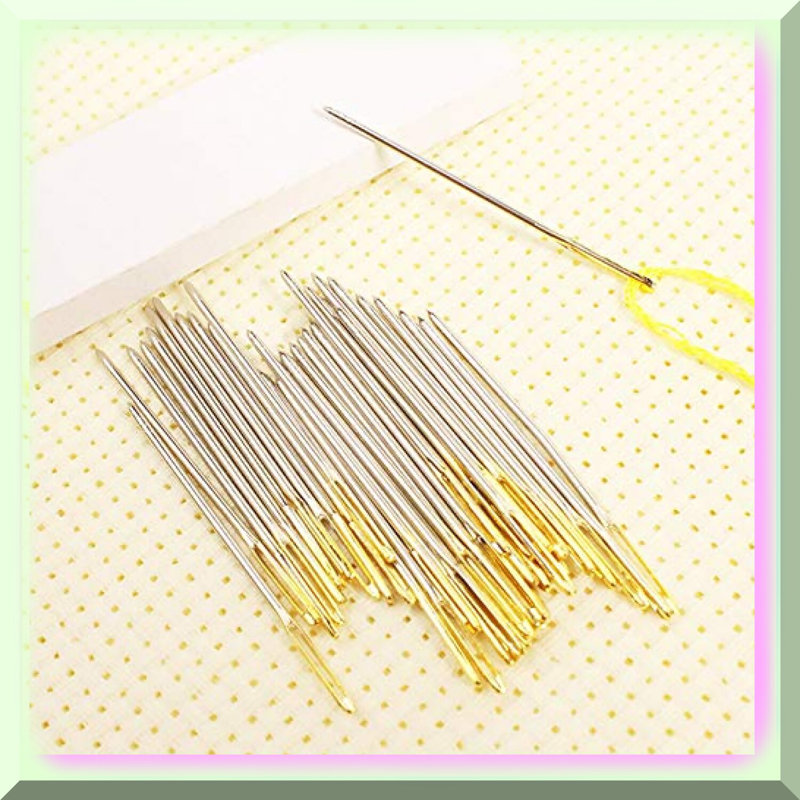 Hand-Stitched Embroidery Needles Set 30pcs for Cross Stitching