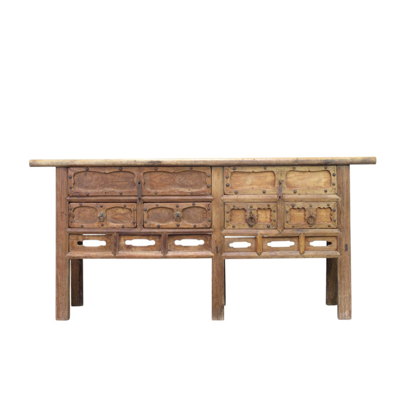 Carved Early 19th Century Elm Console