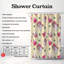Rideau de douche standard rose 1 pièce-2301387