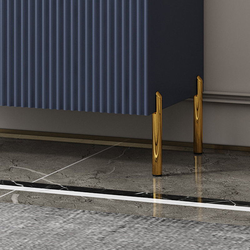 Rangement pour chaussures en bois manufacturé, Bleu
