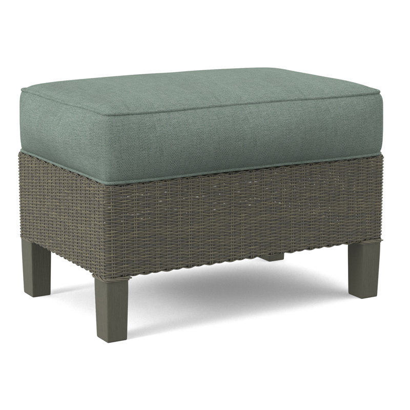 Gibraltar Ottoman, Greystone, Beige Performance Fabric; 0851-73