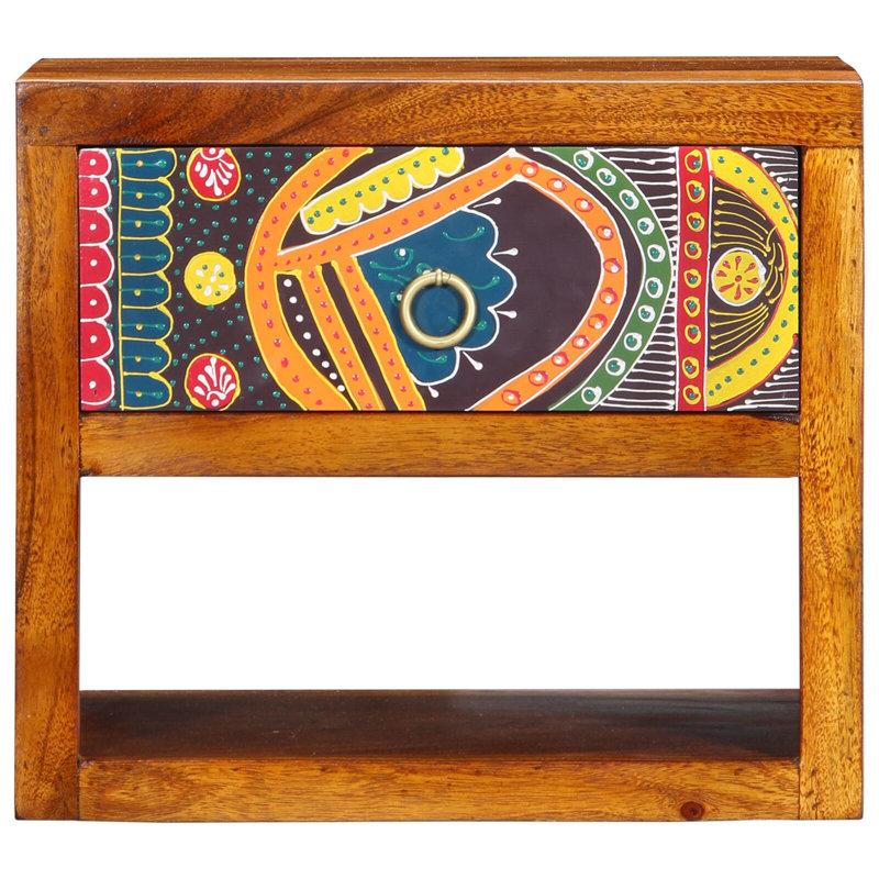 40cm W Solid Wood Bedside Table