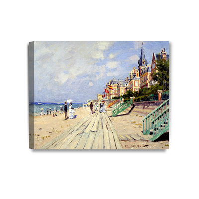 " The Beach At Trouville " by Claude Monet