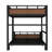 Full Xl Over Full Xl Bunk Bed With Headboard And Full Length Guardrail, Separable Bunk Bed, Heavy Duty Bunk Beds Can Turns Into Loft Bed And Platform Bed, Durable And Sturdy, Quiet Design, Suitable For Adults, Children, And Teenagers, Black+walnut-1717367555-1717367553