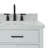 Tidworth Solid Wood Double Bathroom Vanity with 1.5'' Carrara Marble Top-847144942-812777082