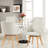 Fegan Swivel Linen Upholstered Back Side Chair-879140302-913849423