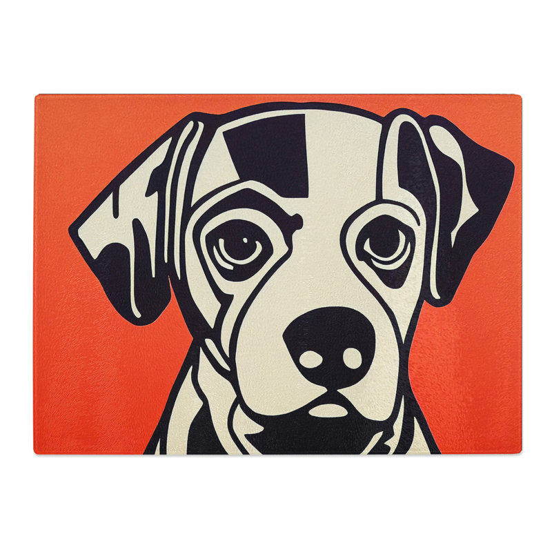 Dog Vol.2  Glass Chopping Board