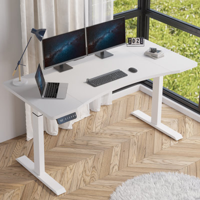 Latysha Adjustable Height Steel Standing Desk