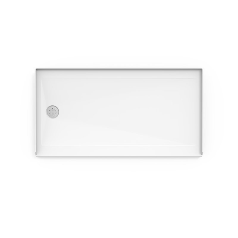 32" x 60" Shower Base, Left