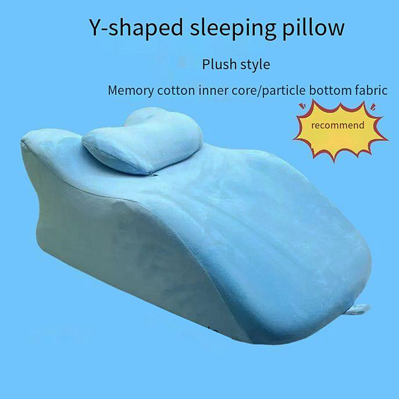 Ergonomic Spinal Posture Support & Multi-Functional Bed Pillow - Blue, Blue