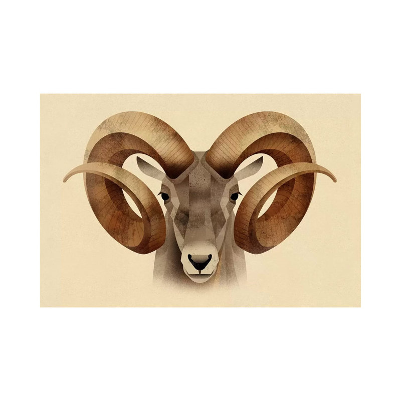 Urial 1 Piece Wall Art on Canvas, 66.04 cm H x 45.72 cm W x 1.91 cm D, Wrapped Canvas
