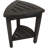 Mod Teak Curvilinear Corner Shower Bench With Shelf-2011337354-2011337353