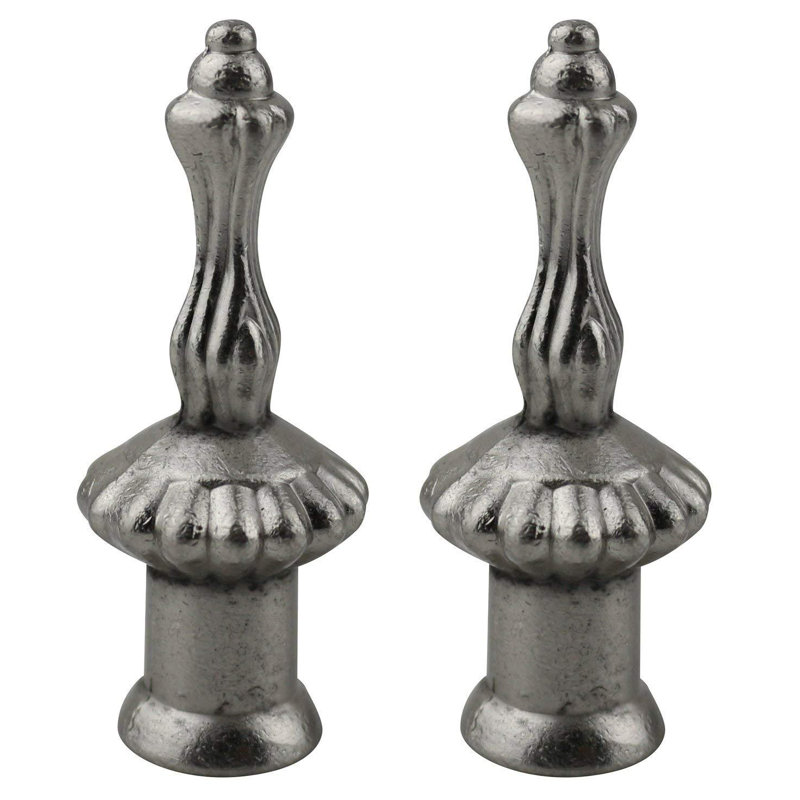 Devos Lamp Finial, Brushed Nickel