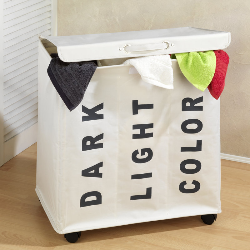 Plastic Laundry Sorter, Beige