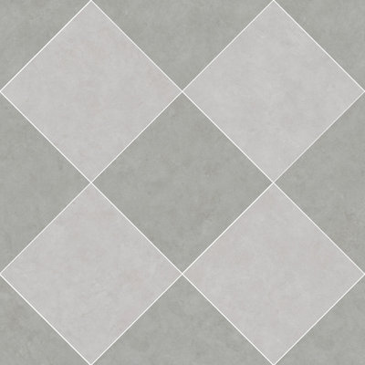 Lithos 12X12 damier ciment et sauge