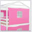 Bunk Wood House Bed With Tent-1497045874-1497045872