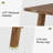 70.87-inch Long Solid Wood Dining Table For Kitchen, Dining Room, Apartment