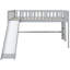 Lit mezzanine double pleine grandeur gris avec glissade séduisante amovible-2000038590-2000038591