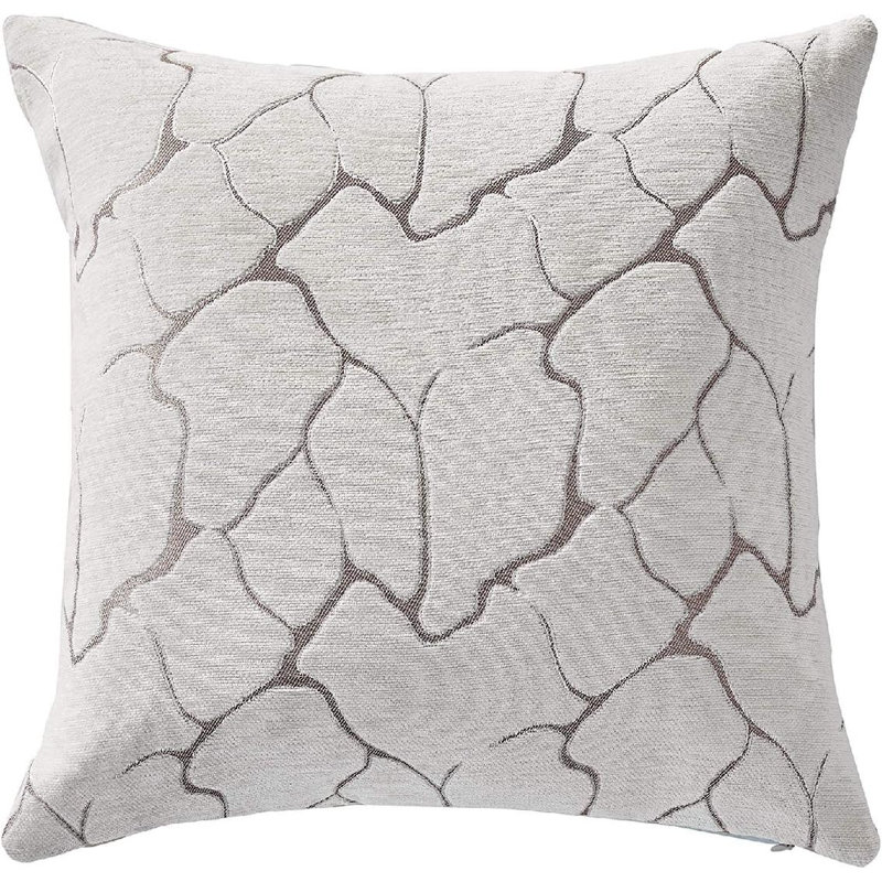Coussin Milano, Argent, Housse de coussin seulement - sans coussin