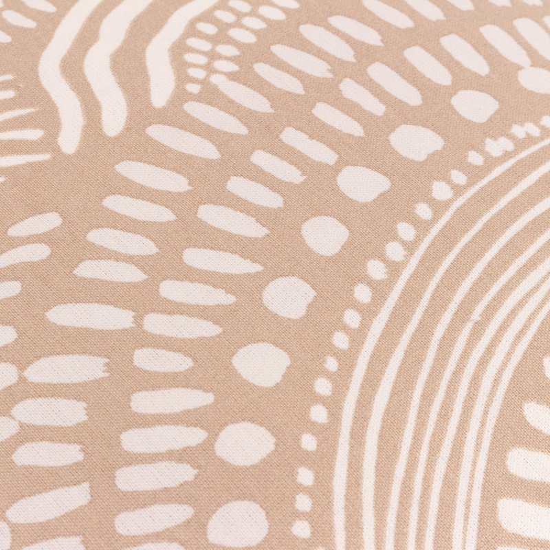 Nola Cushion Cover Abstract Square Cushion Cover, Polyester, Beige Abstract