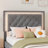 Mikhale Modern Velvet Platform Bed with Tufted Headboard and LED Lights-630362508-652577053
