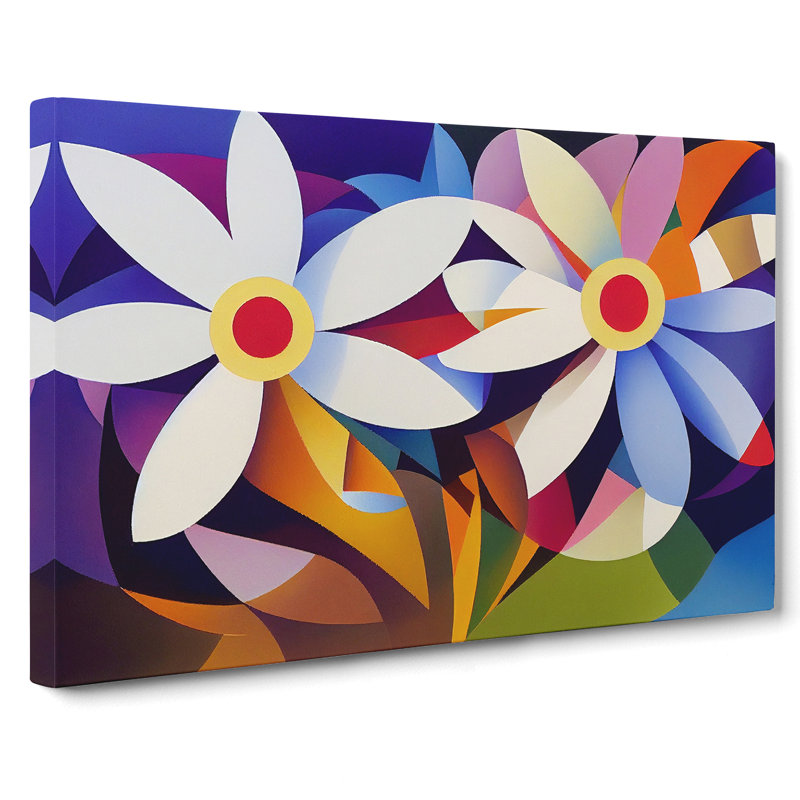Daisy Flowers - Wrapped Canvas, 35cm H x 50cm W x 3cm D