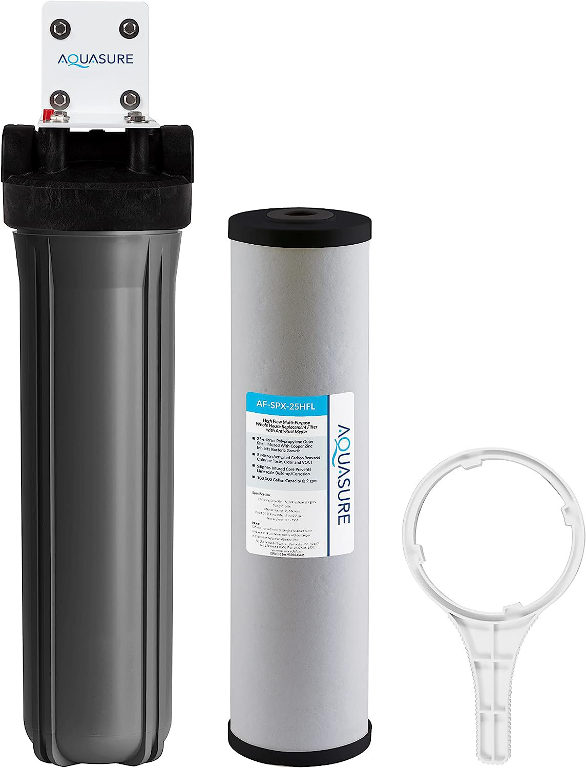 Stainless Steel Water Filter Housing with Scale Inhibitor Filters