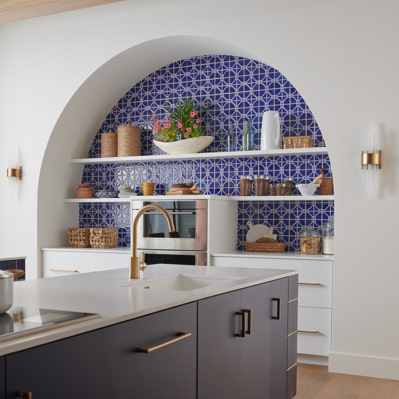 Moonbeam Random Sized Porcelain Mosaic Tile