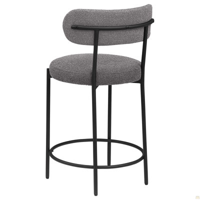 Concord Grey Boucle Upholstered Counter Chair (Set Of 2)